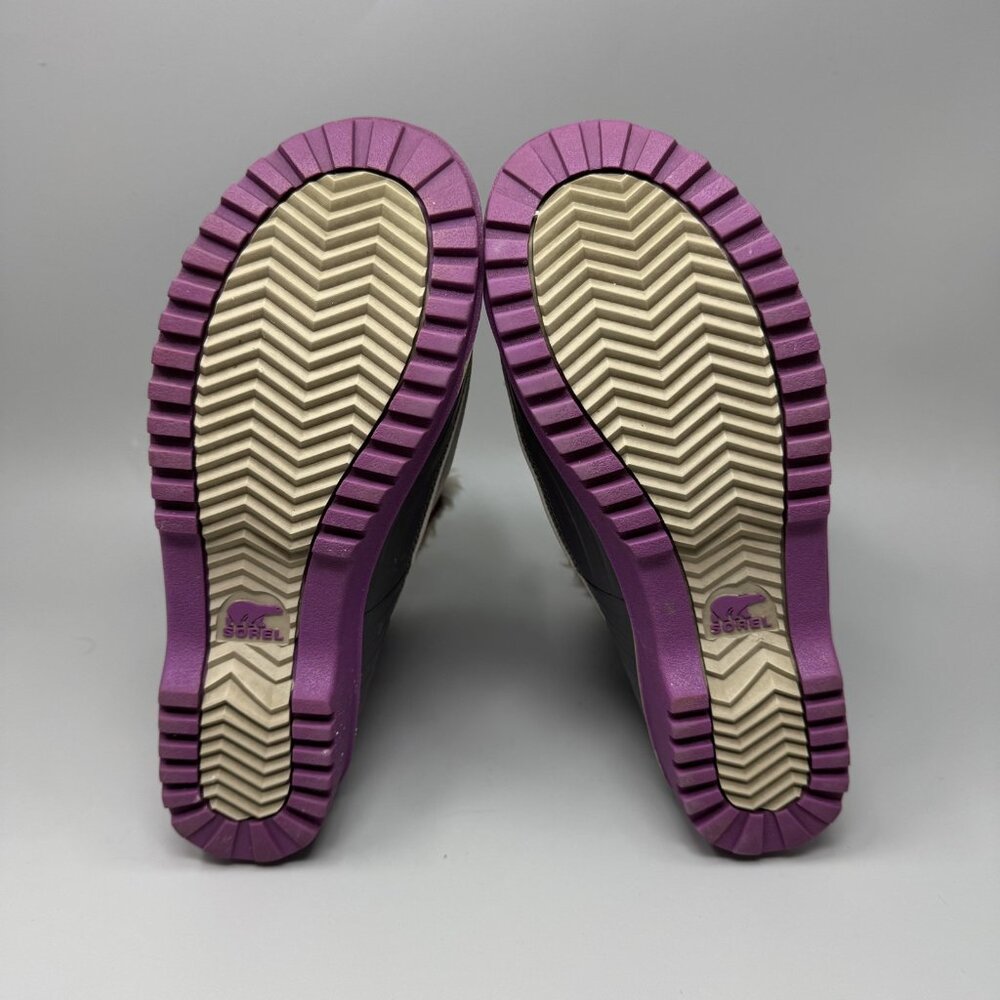 Sorel Womens Tivoli II Gray Leather Round Toe Lace Up Ankle Snow Boots Size 7 - Picture 8 of 8